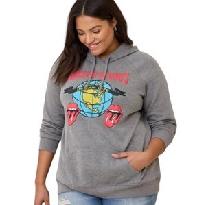Gray Rolling Stones Women's Hoodie